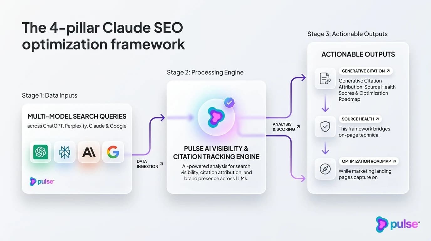 Visual diagram benchmarking generative search engine architectures and citation dynamics