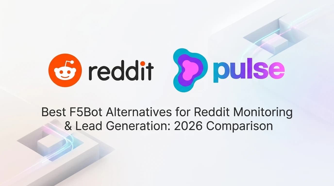 Best F5Bot alternatives for Reddit monitoring and lead generation: 2026 comparison