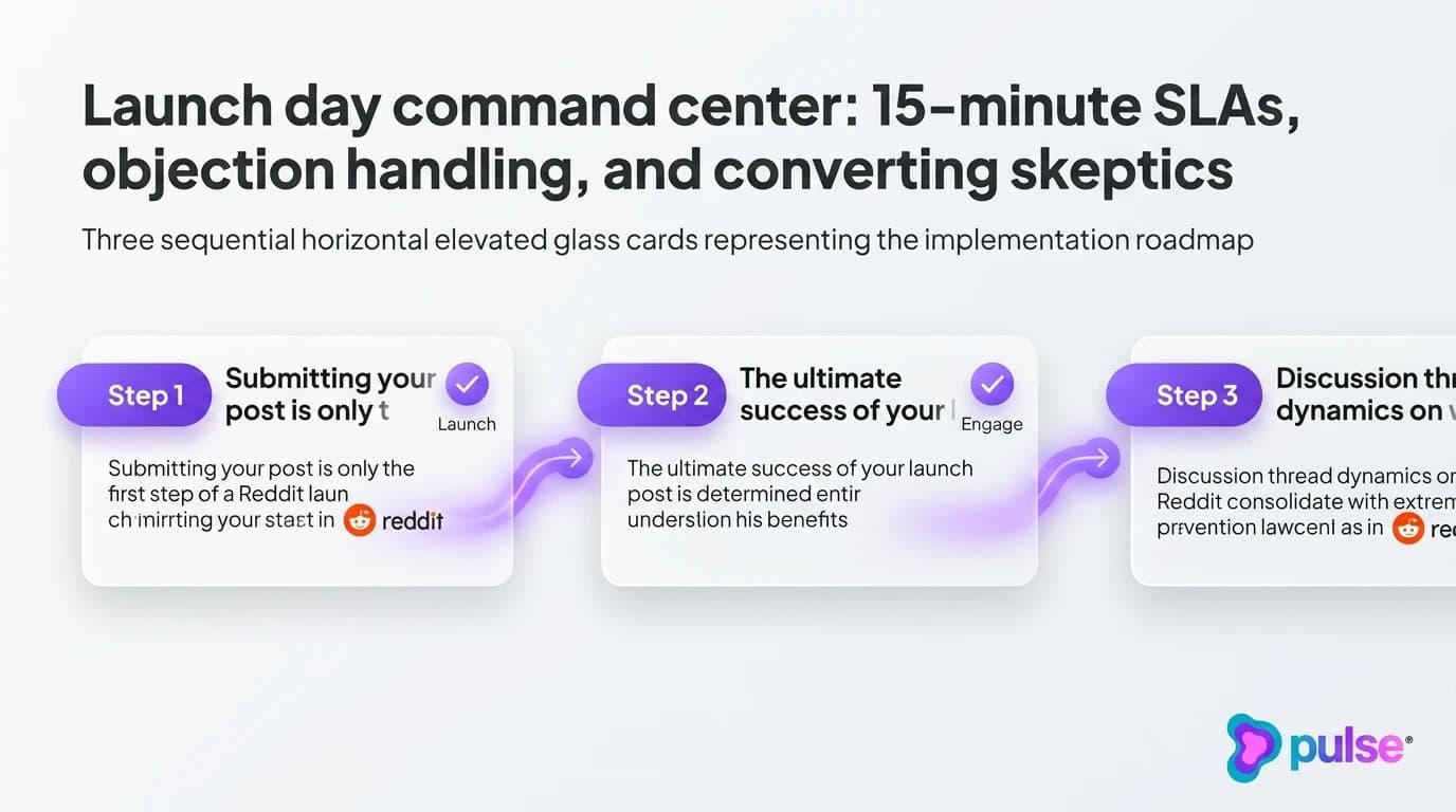 Data visualization and comparative metric benchmarks for Launch day command center: 15-minute SLAs, objection handling, and converting skeptics